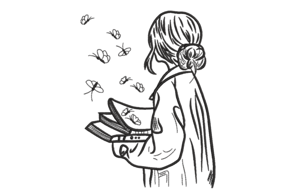 Bookish Girl Butterflies