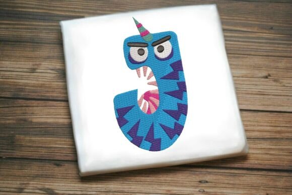 Fun Monster Alphabet Letter J