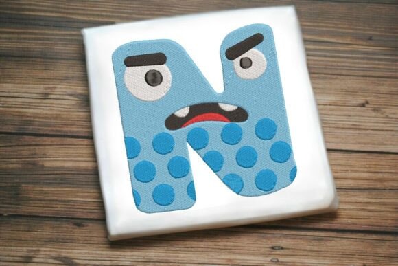 Fun Monster Alphabet Letter N