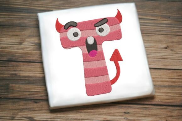 Fun Monster Alphabet Letter T