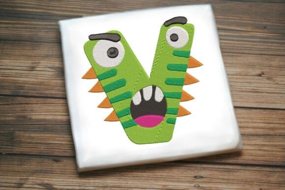 Fun Monster Alphabet Letter V
