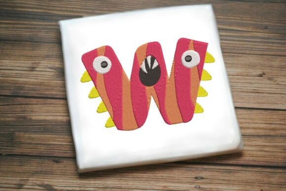 Fun Monster Alphabet Letter W