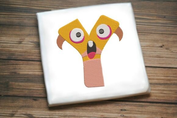 Fun Monster Alphabet Letter Y