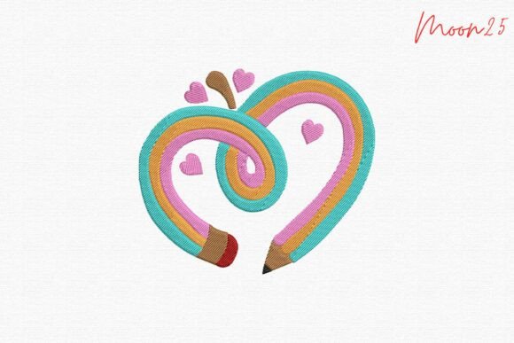 Heart Apple Pencil School Love Classroom Review