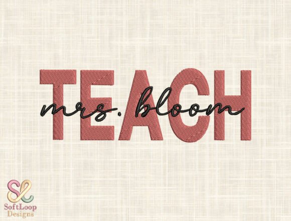 Personalized TEACH Design: Embroidery Review for Craft Fairs