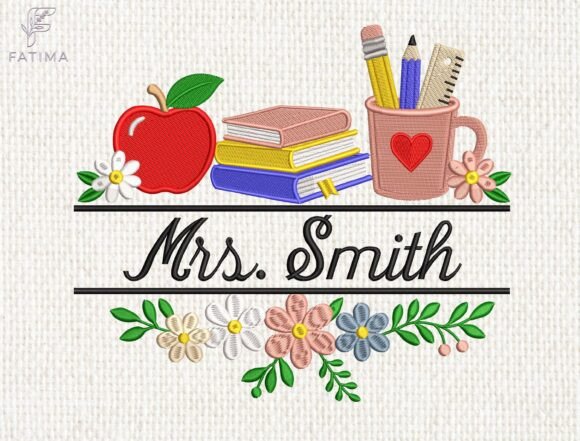 Personalized Teacher Embroidery Design: Holiday Review
