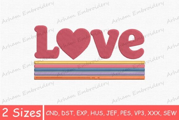 Retro Valentine Love Heart