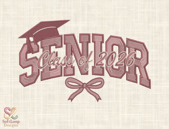 Trendy Graduation Machine Embroidery