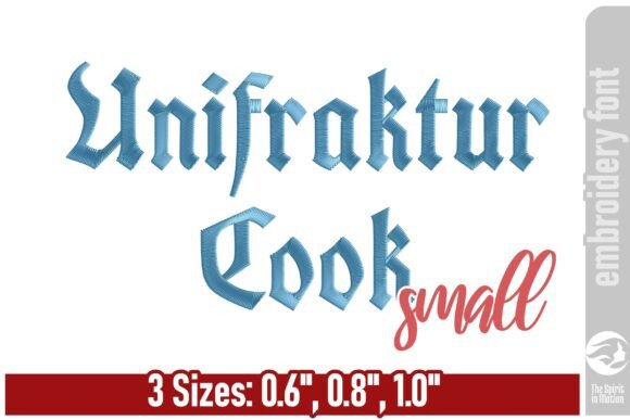 Unifraktur Blackletter Embroidery Font